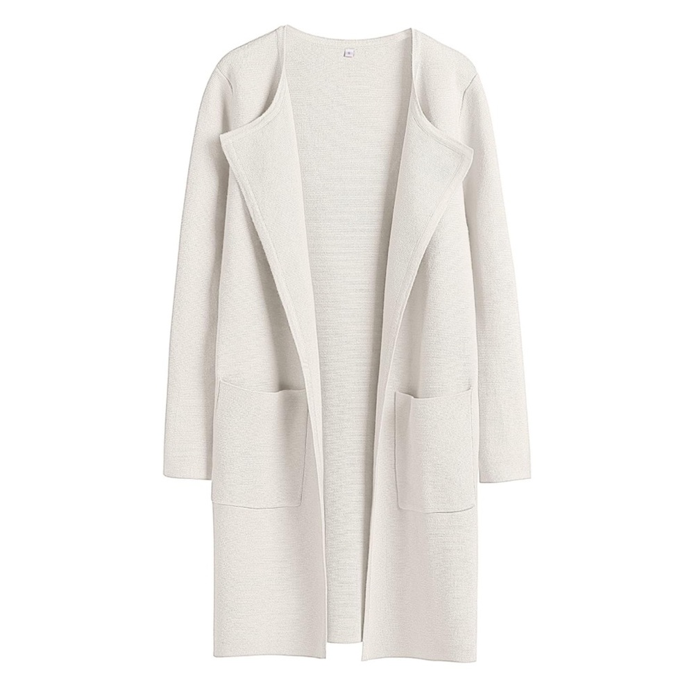 ANRABESS Women's Open Front Knit Lightweight Coatigan/Cardigan/Sweater